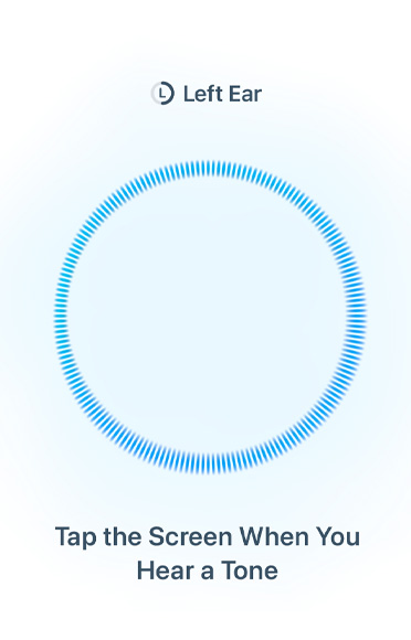 Blaue kreisförmige Klangwelle